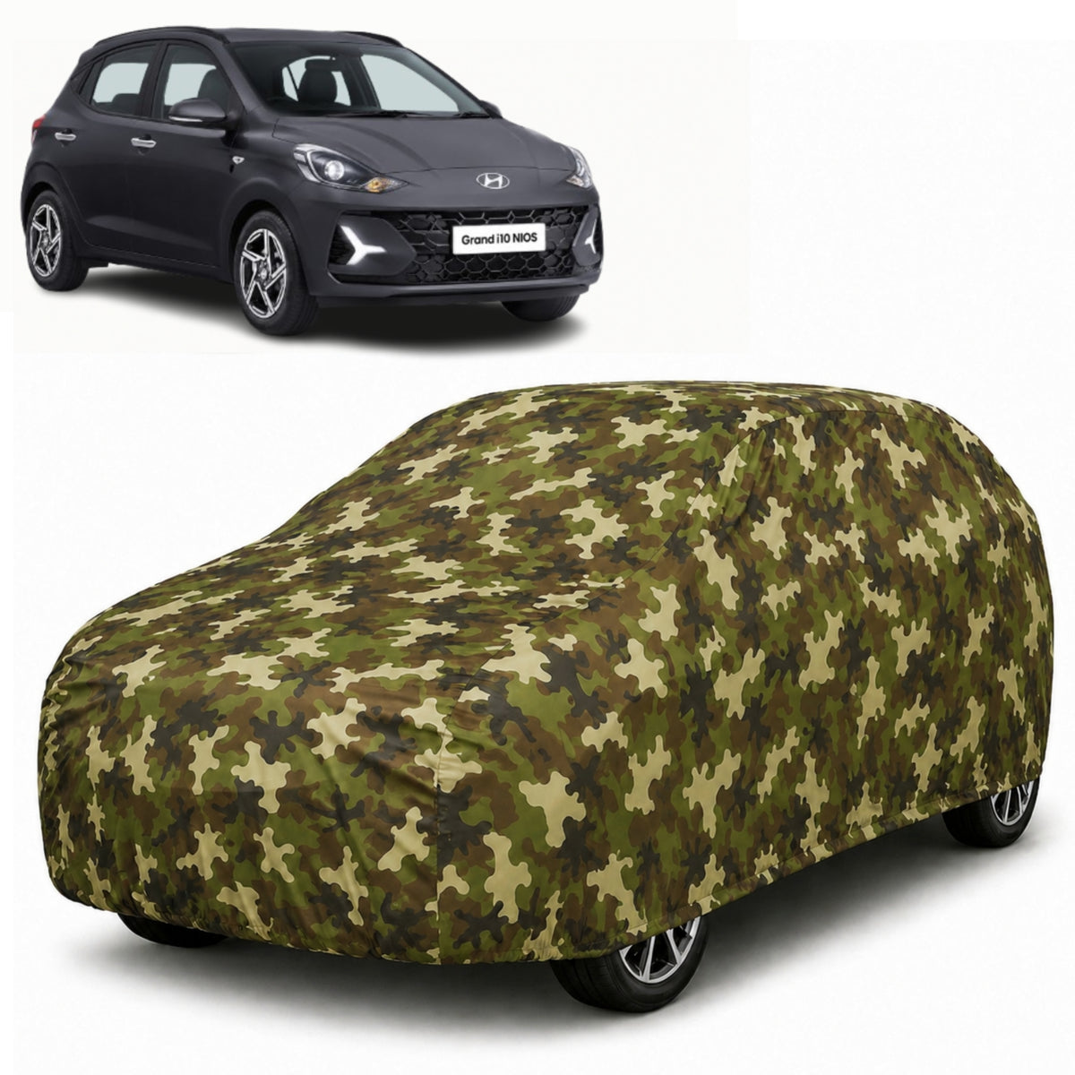Hyundai Grand i10 Nios Jungle Print car cover