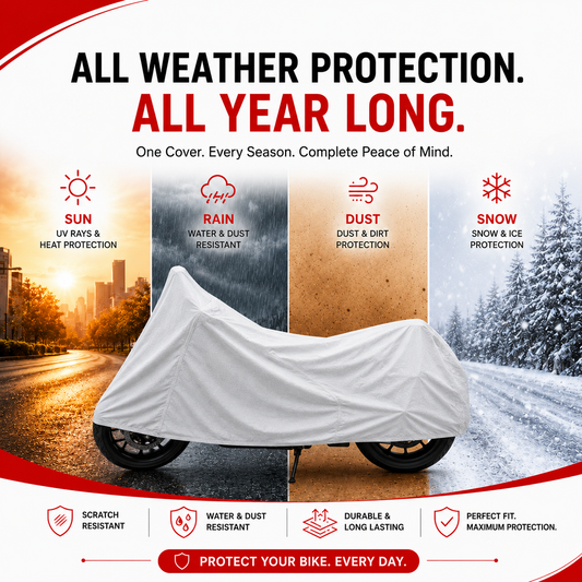 Bike cover protection from dust, UV rays and water