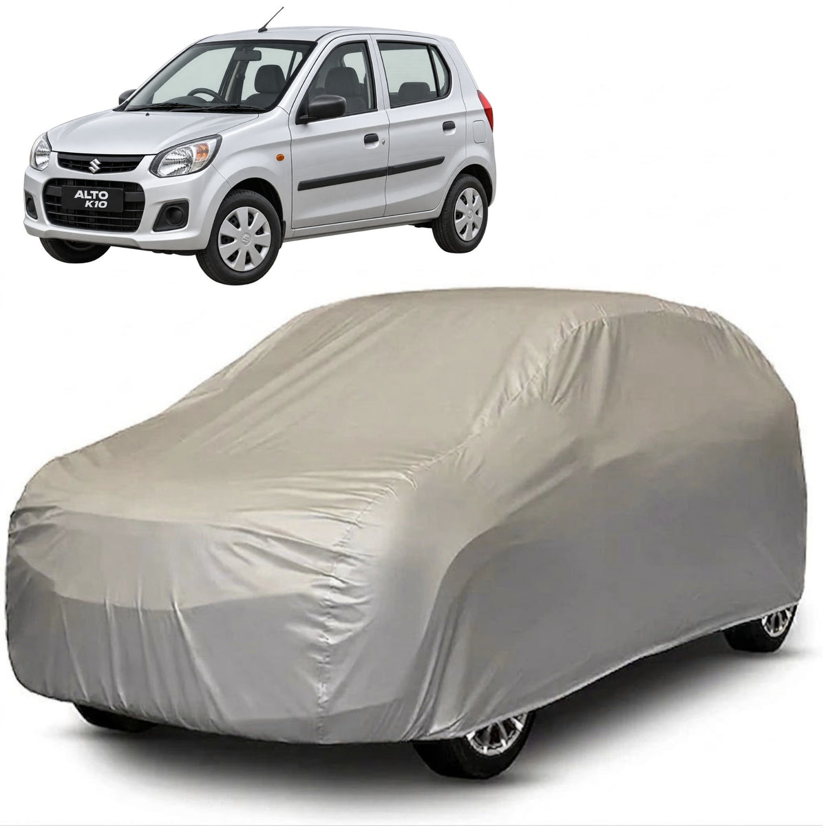 Maruti Alto K10 2014-2020 Core Series grey car cover