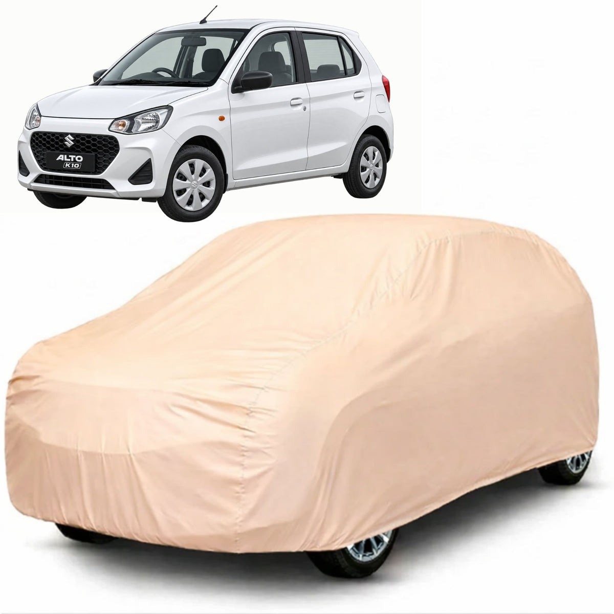 Maruti Alto K10 2022-Present Pro Series peach car cover