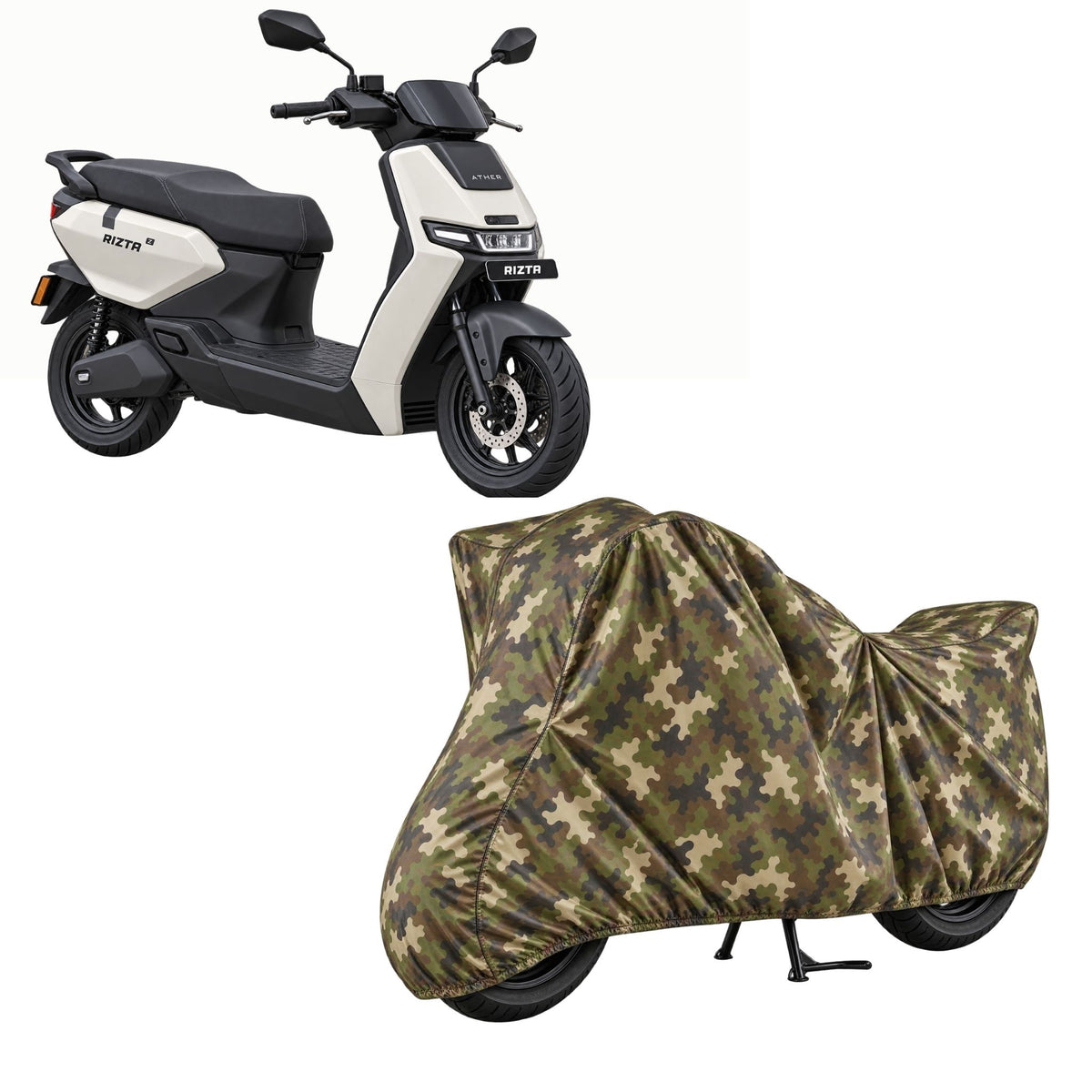 Ather Rizta Jungle Series bike cover