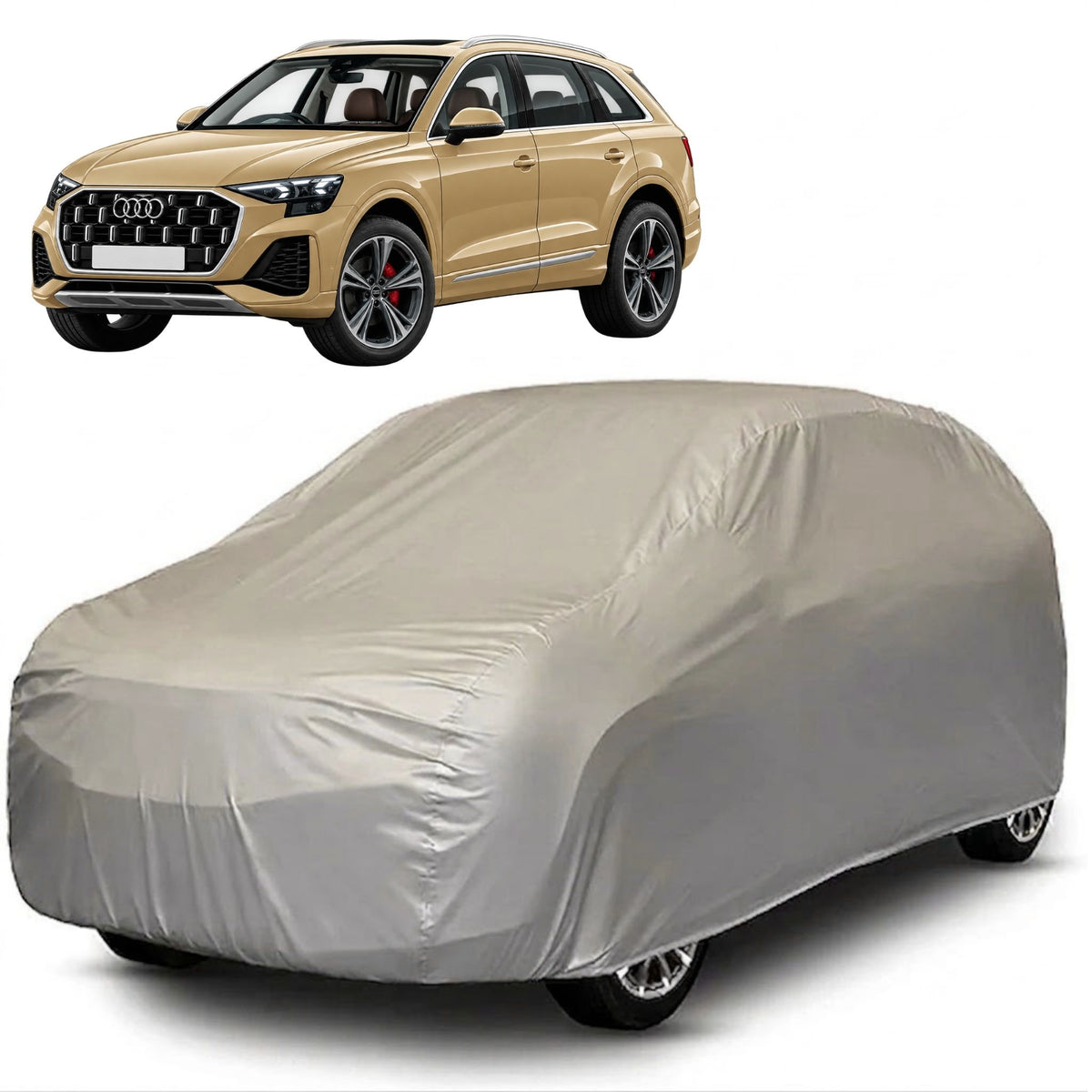 Audi Q8 Core Series grey car cover