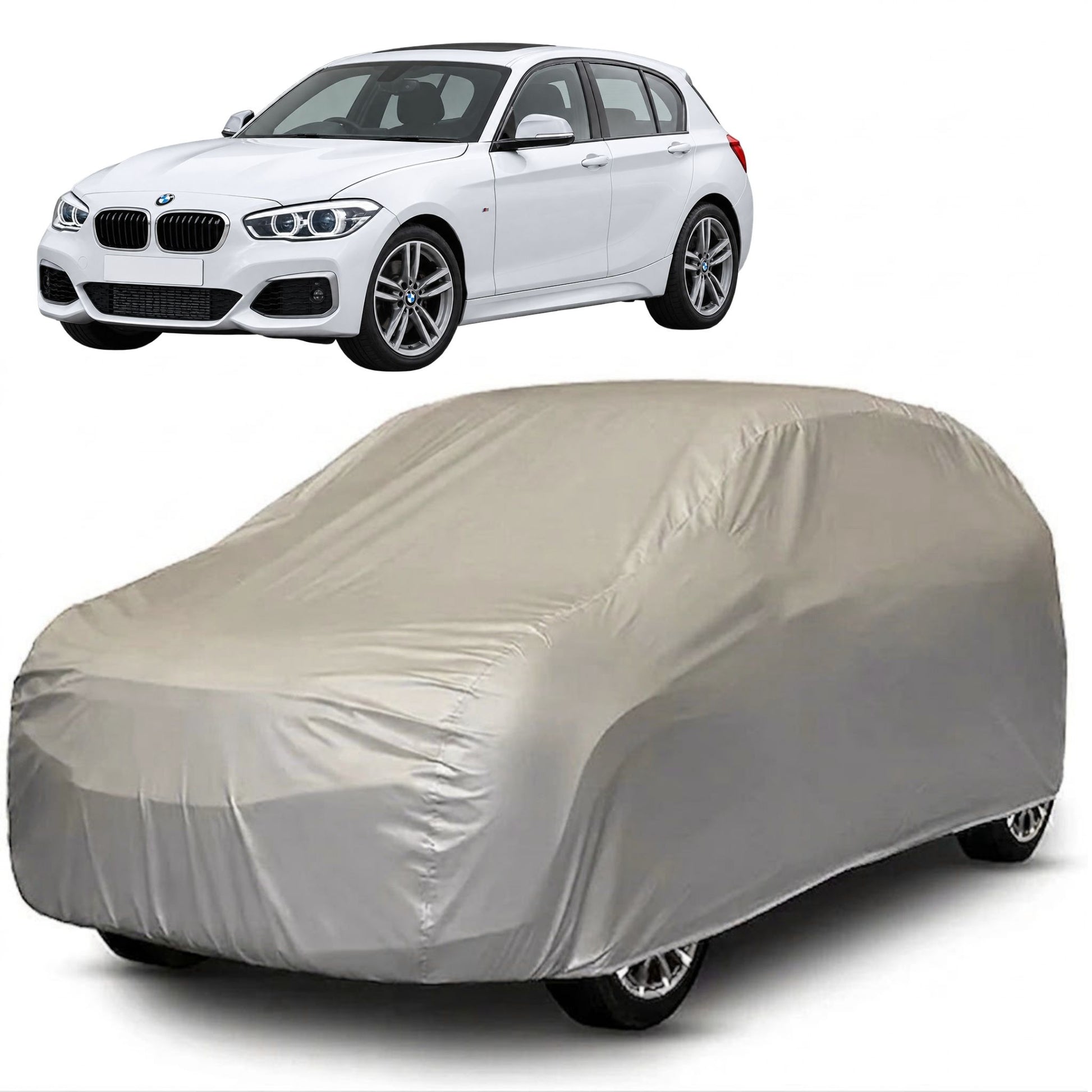 BMW 1 Series Core Series grey car cover
