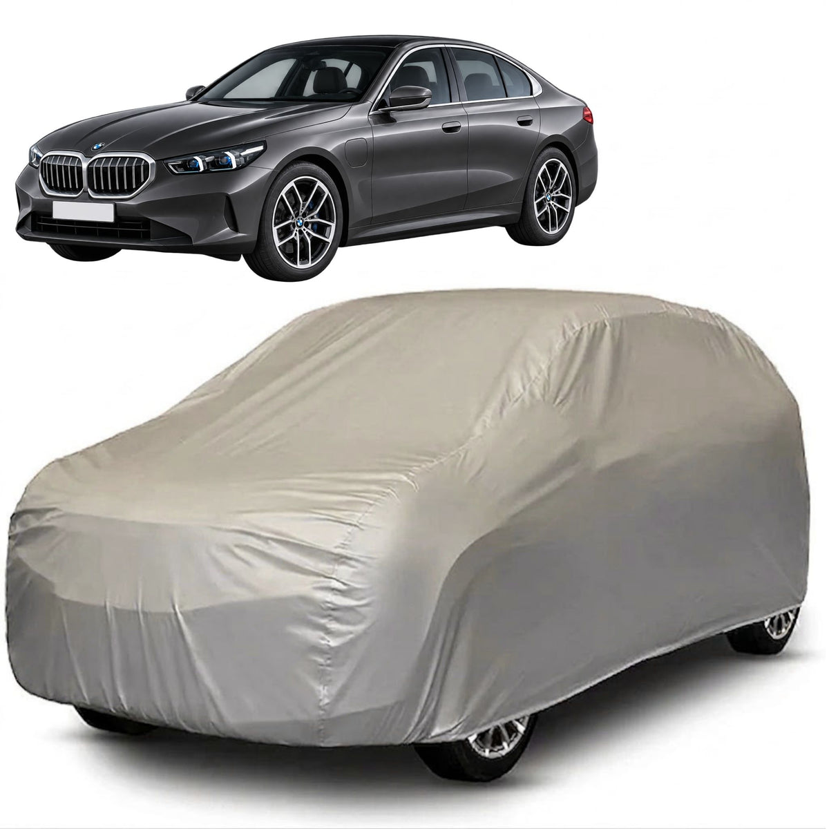 BMW 5 Series Core Series grey car cover
