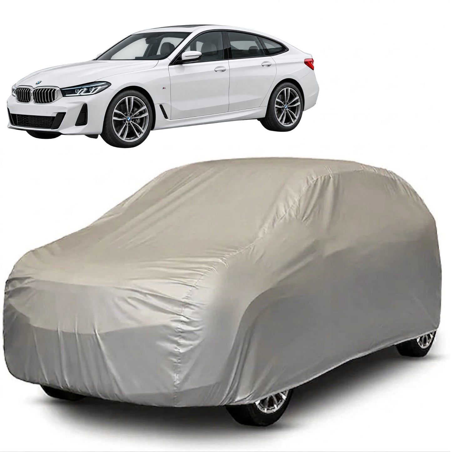 BMW 6 GT Core Series grey car cover