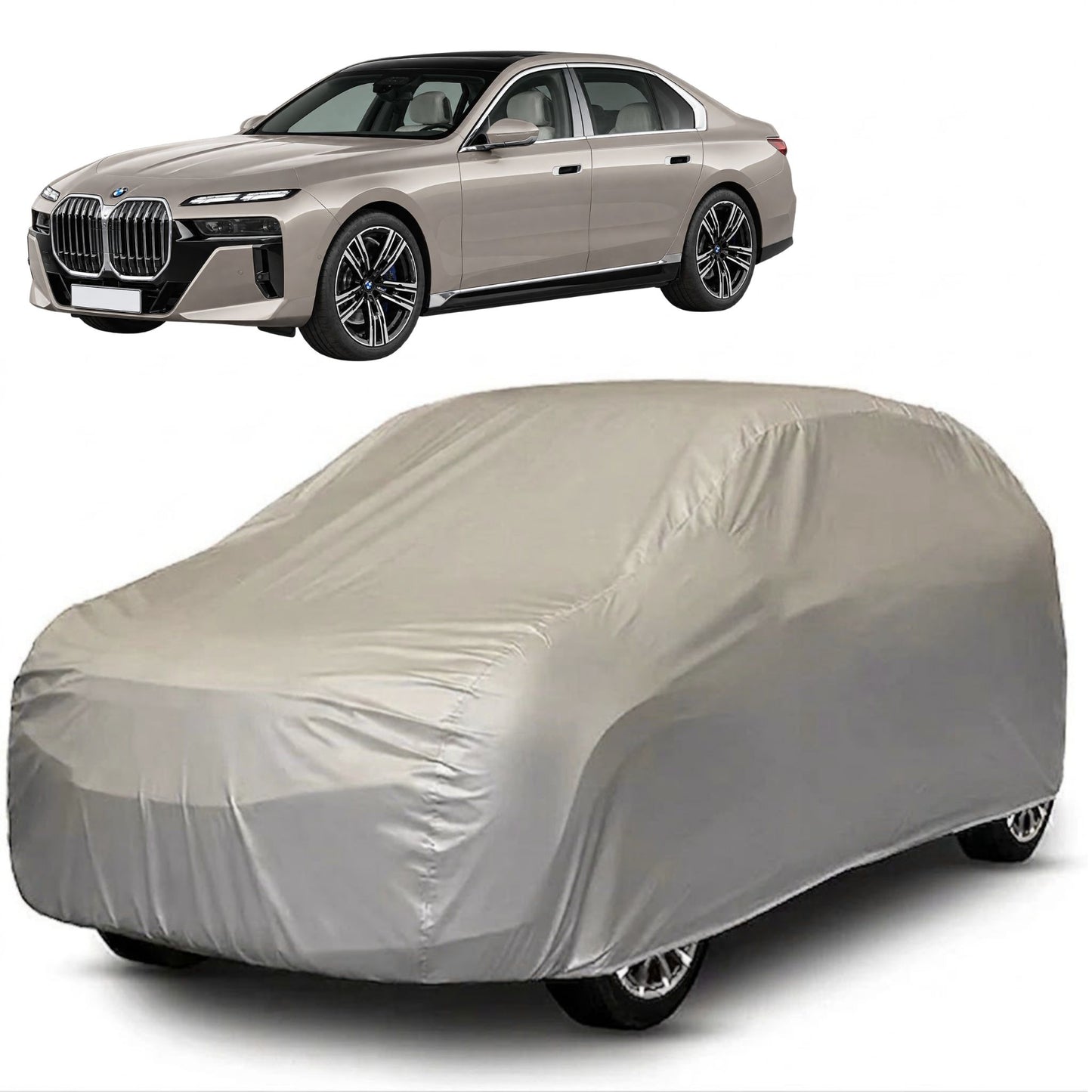 BMW i7 Core Series grey car cover