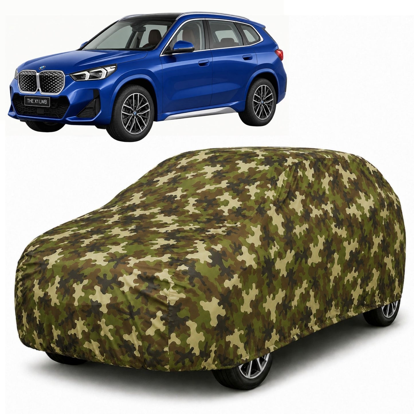 BMW iX1 Jungle Print car cover