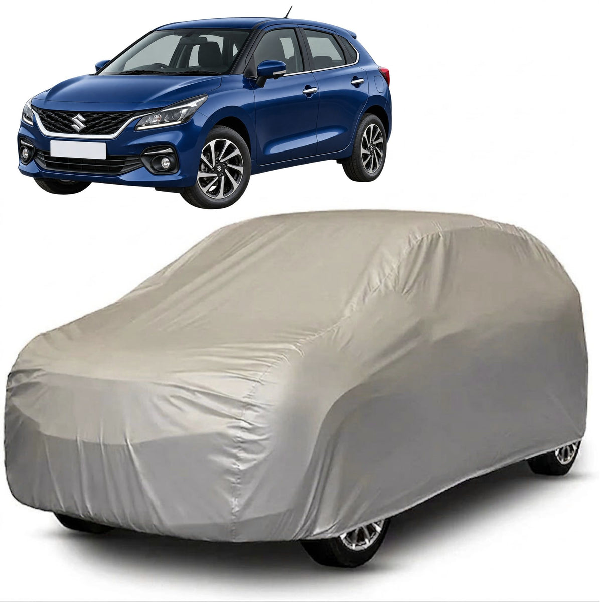 Maruti Suzuki Baleno 2022-Present Core Series grey car cover