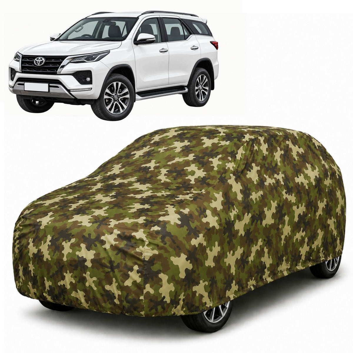 Toyota Fortuner 2021-Present Jungle Series printed car cover