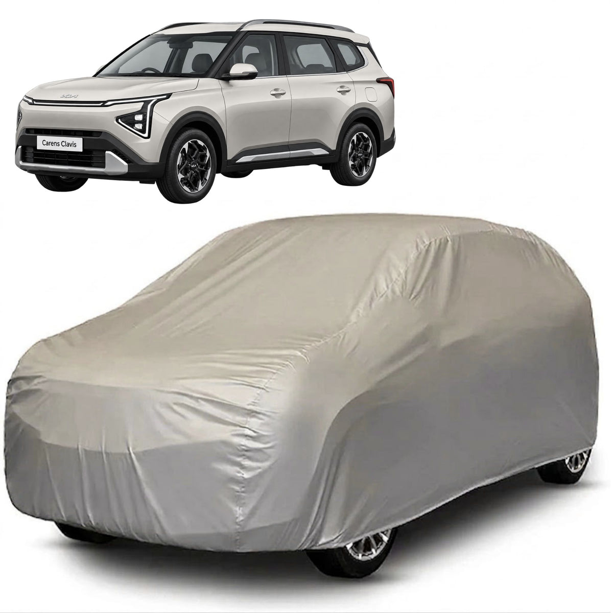 Kia Carens Clavis Core Series grey car cover