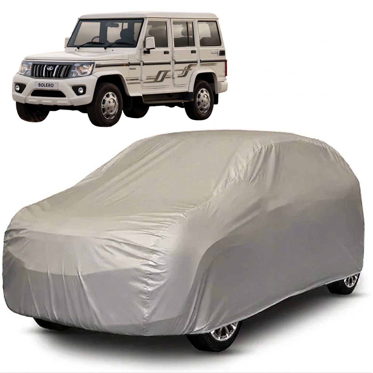 Mahindra Bolero Core Series grey car cover