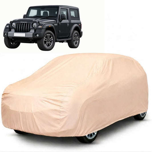 Mahindra Thar Pro Series peach car cover