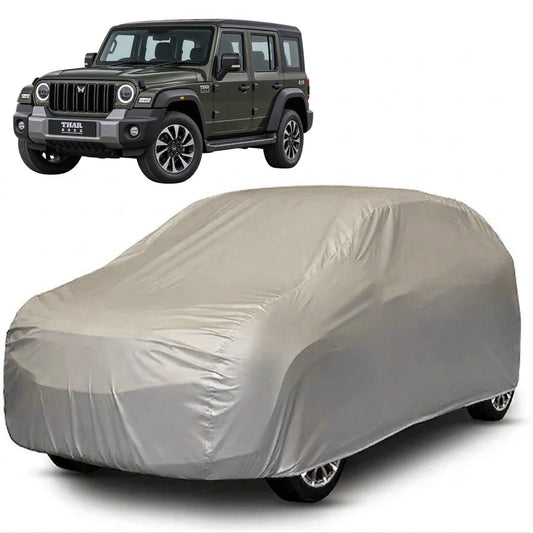 Mahindra Thar Roxx Core Series grey car cover