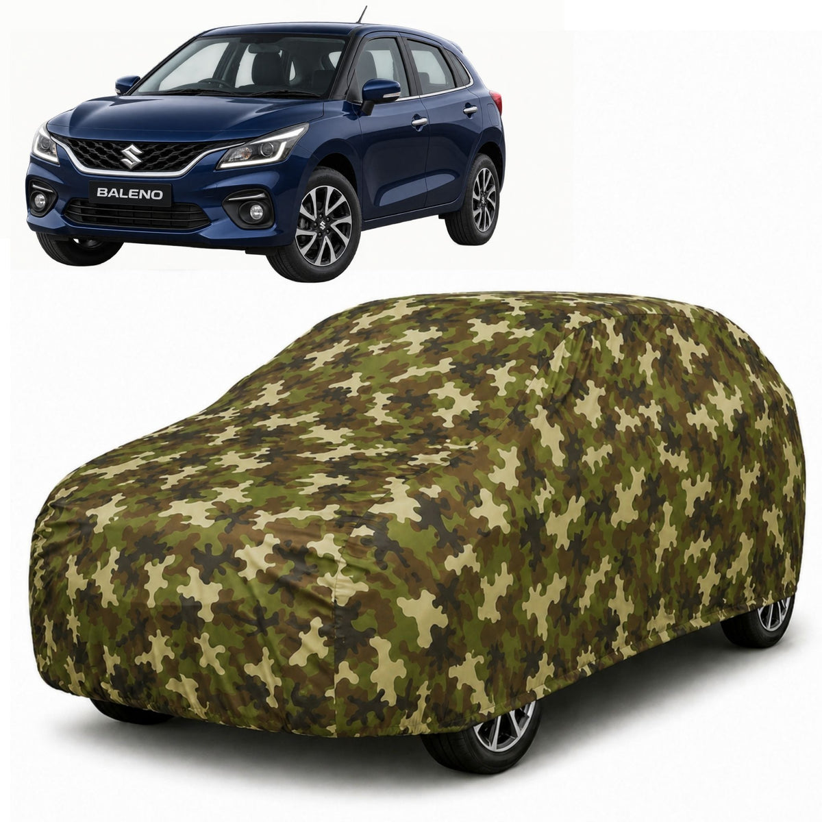 Maruti Suzuki Baleno 2019-2022 Jungle Series printed car cover