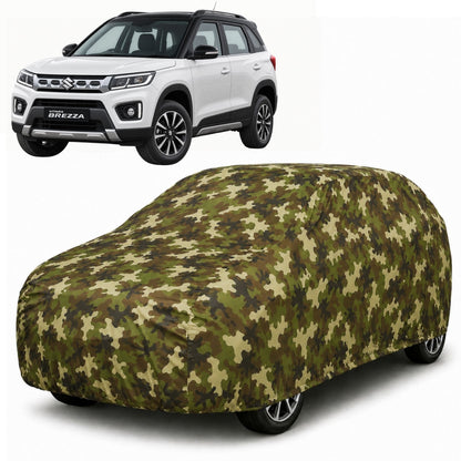 Maruti Suzuki Brezza 2020-2023 Jungle Series printed car cover