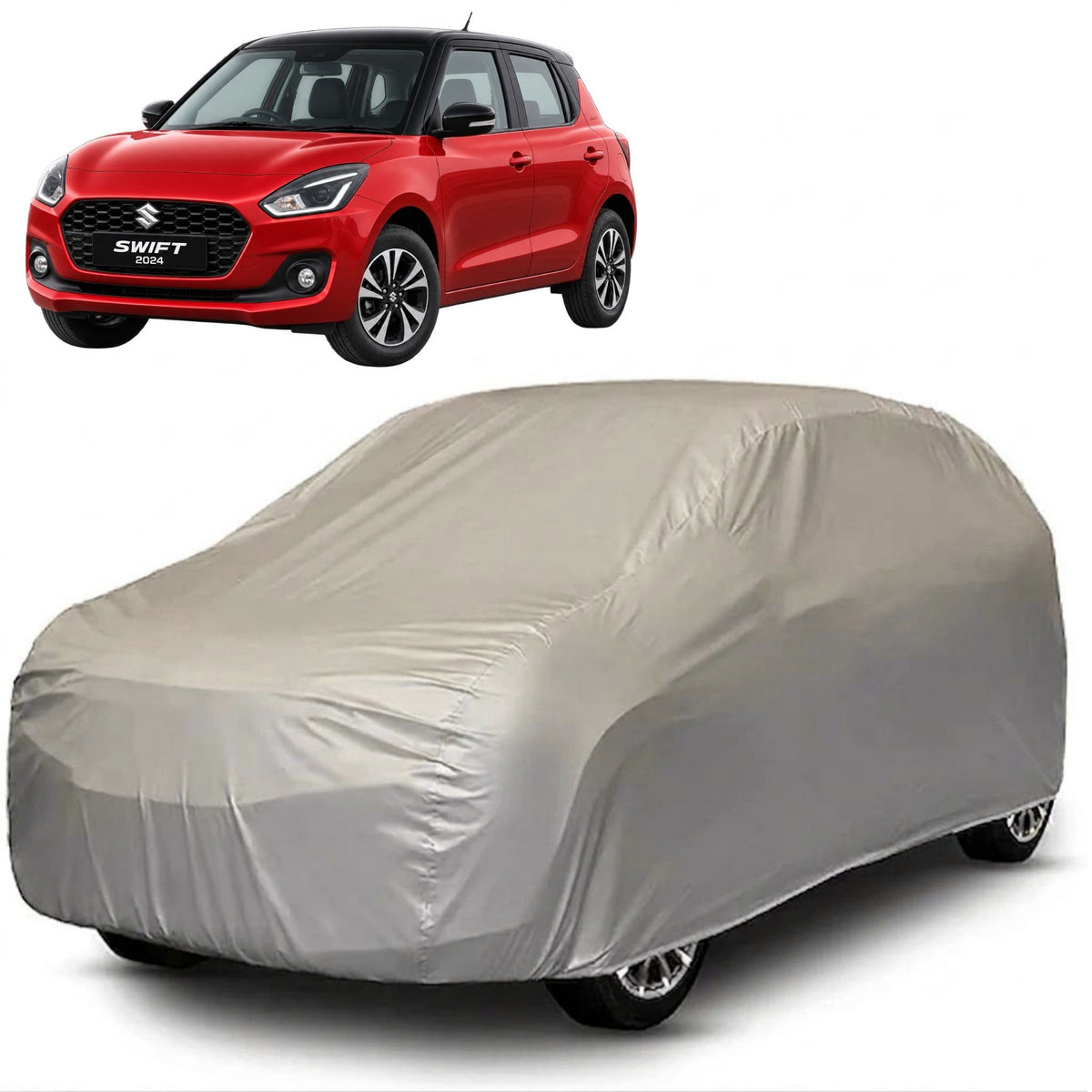 Maruti Suzuki Swift 2024-Present Core Series grey car cover