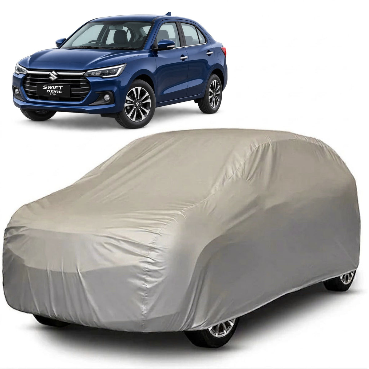 Maruti Suzuki Dzire 2024-Present Core Series grey car cover