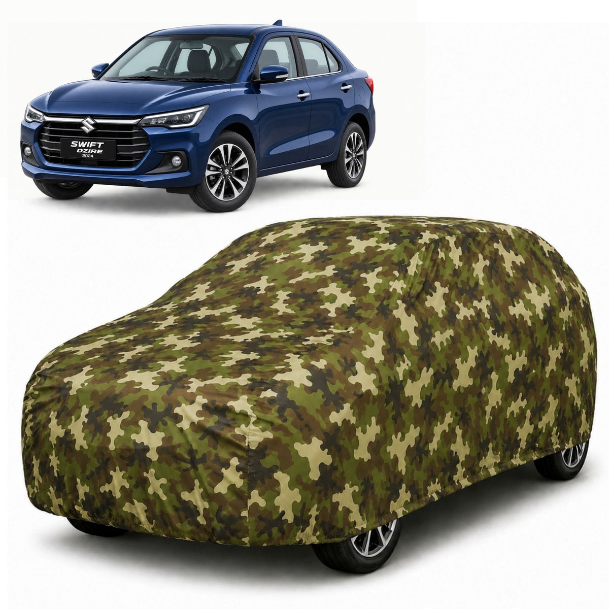 Maruti Suzuki Dzire 2024-Present Jungle Series printed car cover