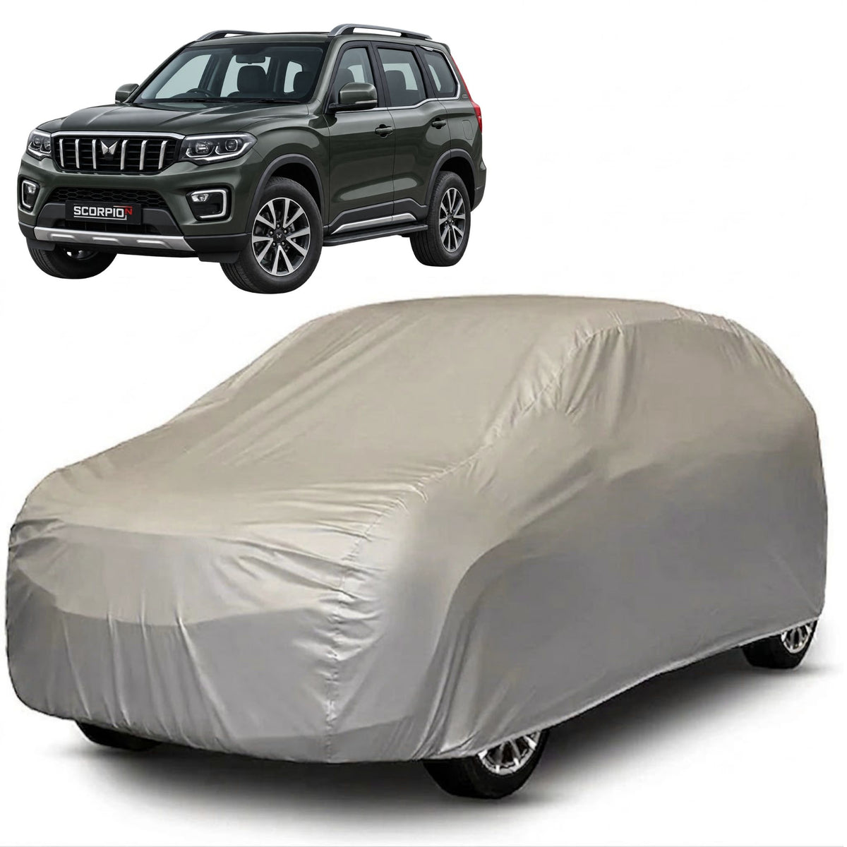 Mahindra Scorpio N Core Series grey car cover
