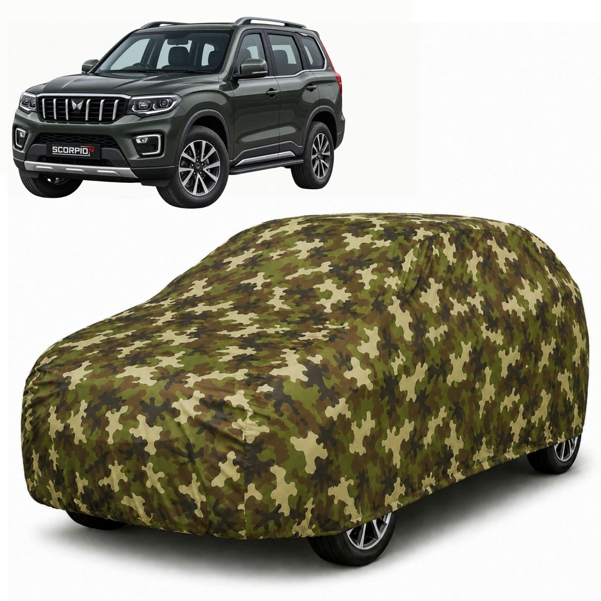 Mahindra Scorpio N Jungle Series printed car cover