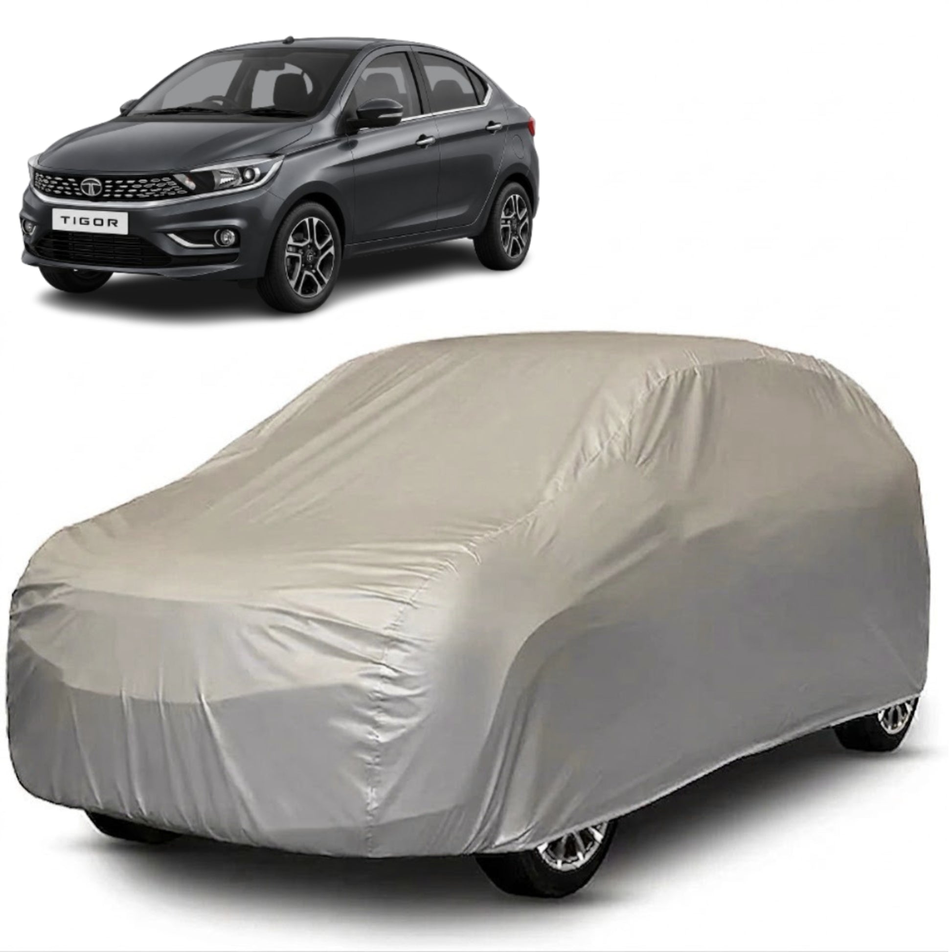 Tata Tigor Core Series grey car cover