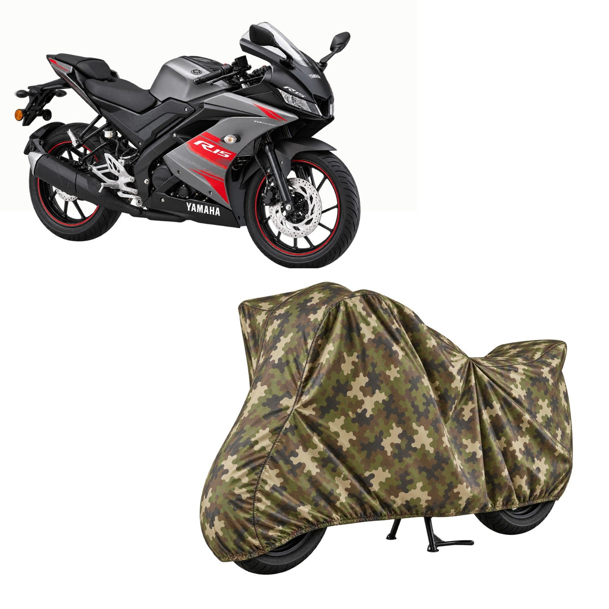 Yamaha YZF R15 Jungle Series Bike Cover