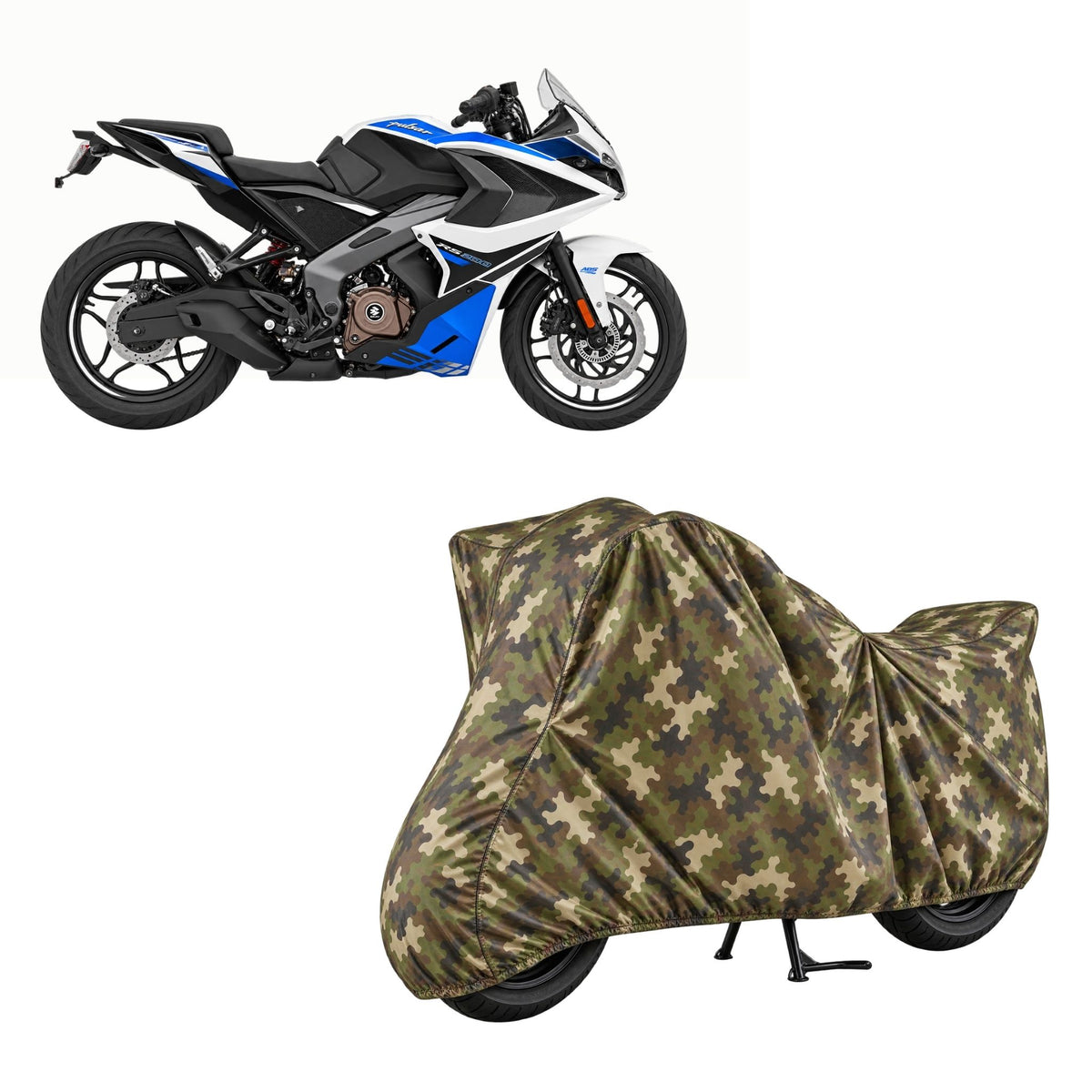 Bajaj Pulsar RS200 Jungle Series bike cover