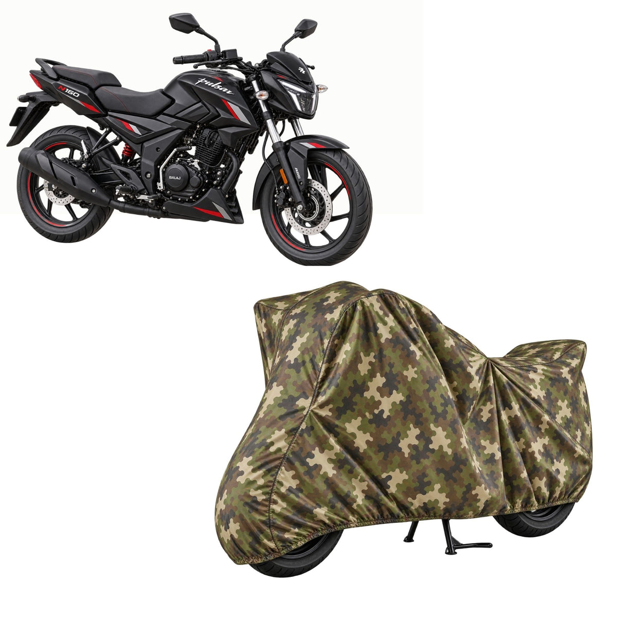 Bajaj Pulsar N160 Jungle Series bike cover