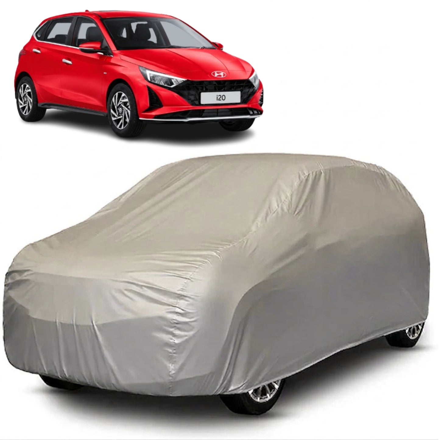 Hyundai i20 Core Series grey car cover